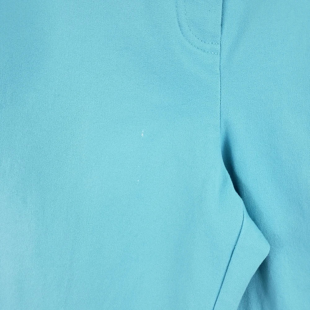 St John Sport by Marie Gray Crop Jeans Aqua Blue size 10 Stretch